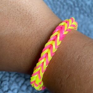 Yellow and pink bracelet